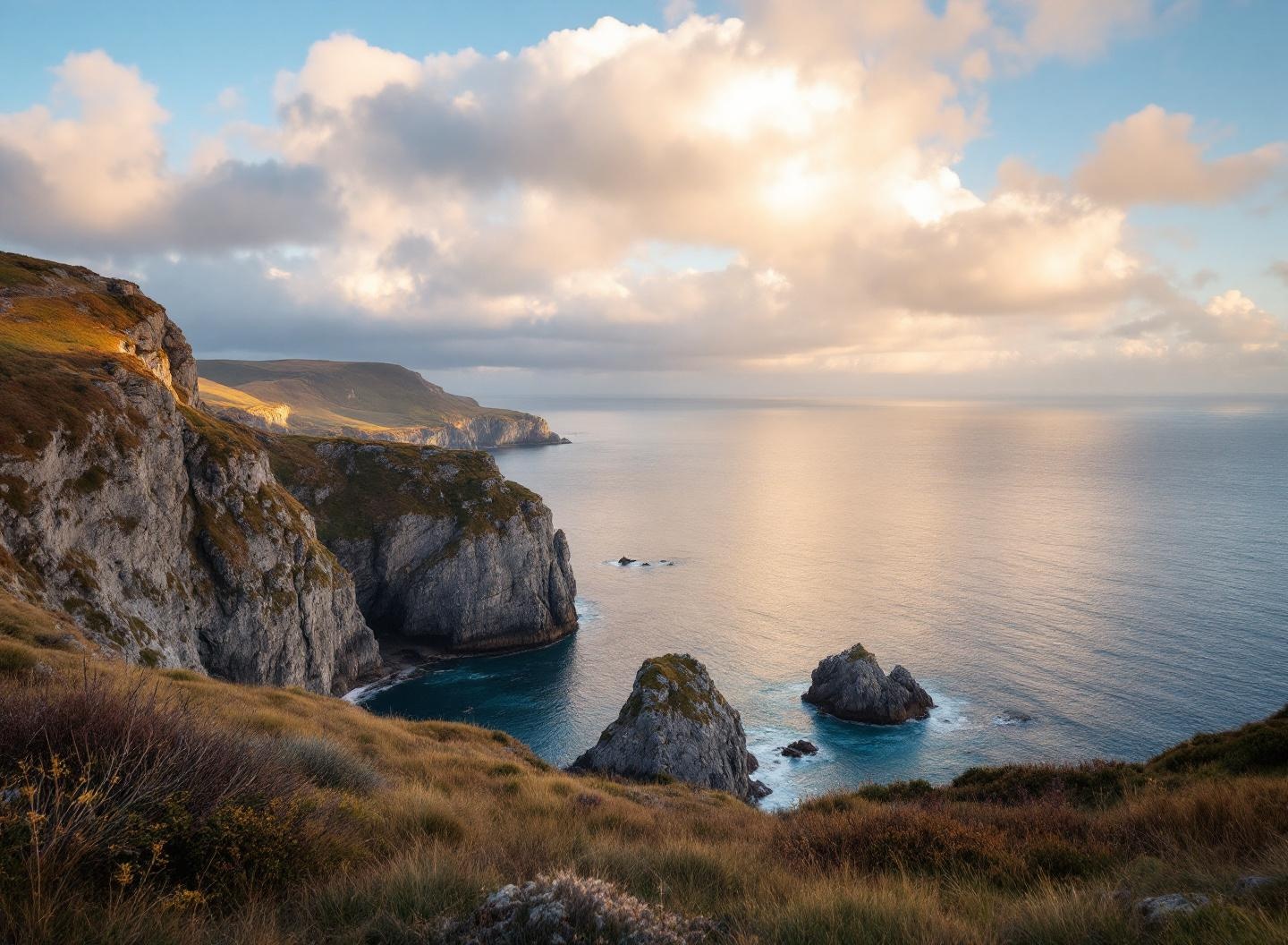 The British Channel Islands in autumn